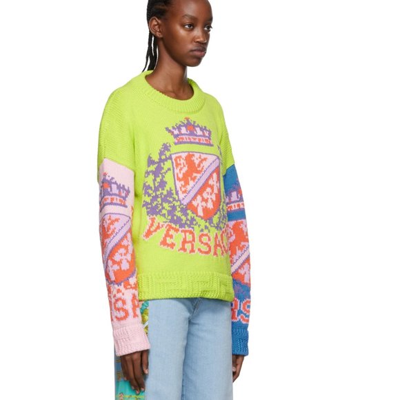 VERSACE Multicolor Cotton Sweater (new) - Picture 2 of 4